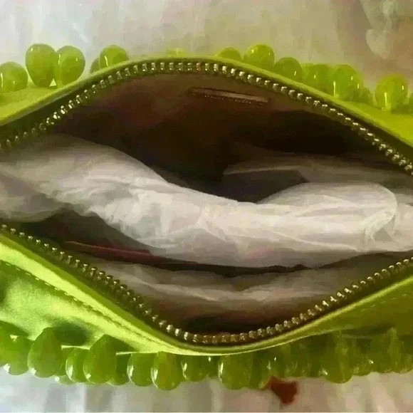 Cult Gaia Gia Beaded Satin Shoulder Bag - Picture 7 of 10